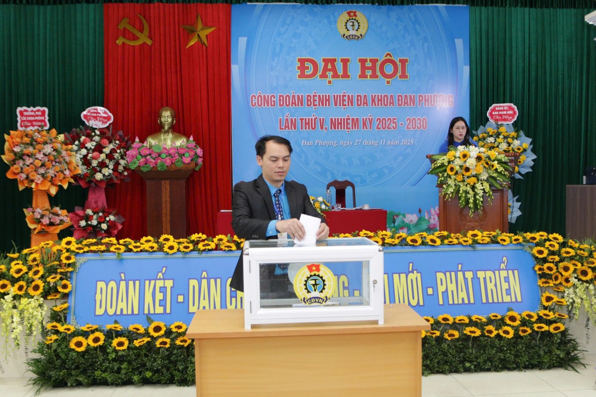 Đại hội Công đoàn Bệnh viện Đa khoa Đan Phượng nhiệm kỳ 2025 - 2030 Đại hội Công đoàn Bệnh viện Đa khoa Đan Phượng nhiệm kỳ 2025 - 2030