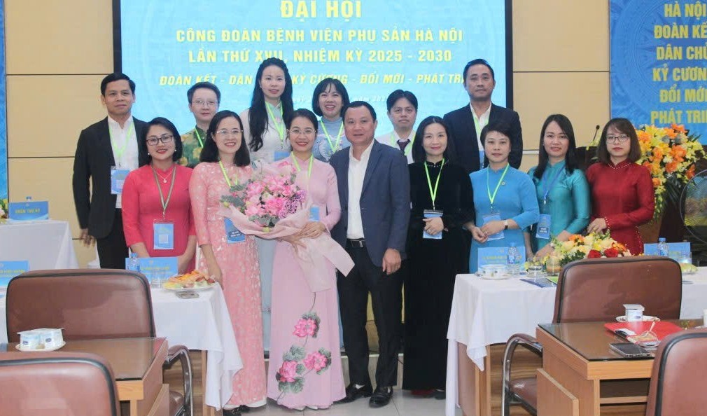 Đại hội Công đoàn Bệnh viện Phụ sản Hà Nội nhiệm kỳ 2025 - 2030