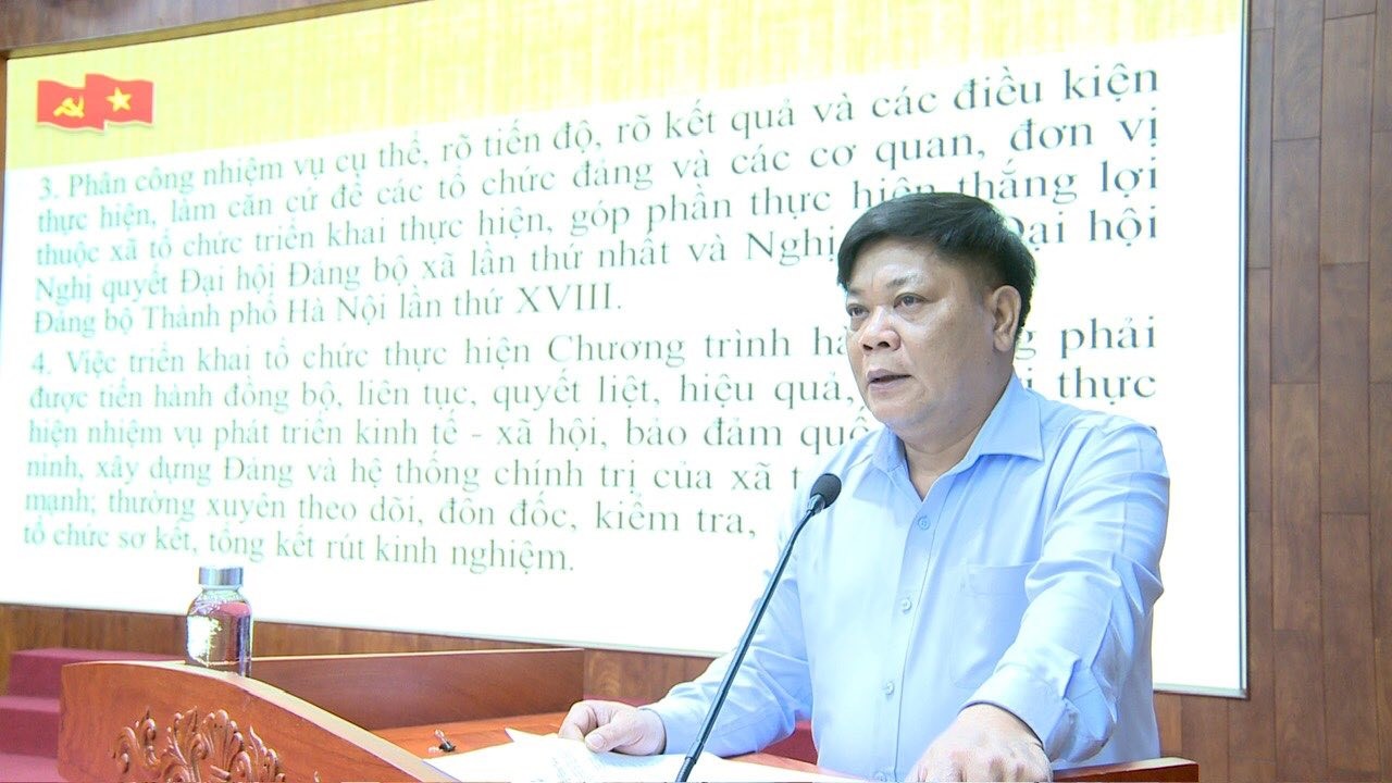 Thạch Thất lan tỏa tinh thần Nghị quyết Đại hội XVIII Đảng bộ thành phố Hà Nội vào cuộc sống Thạch Thất lan tỏa tinh thần Nghị quyết Đại hội XVIII Đảng bộ thành phố Hà Nội vào cuộc sống