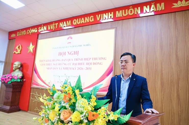 MTTQ Việt Nam xã Phú Nghĩa hướng dẫn quy trình hiệp thương, chuẩn bị nhân sự ứng cử HĐND xã