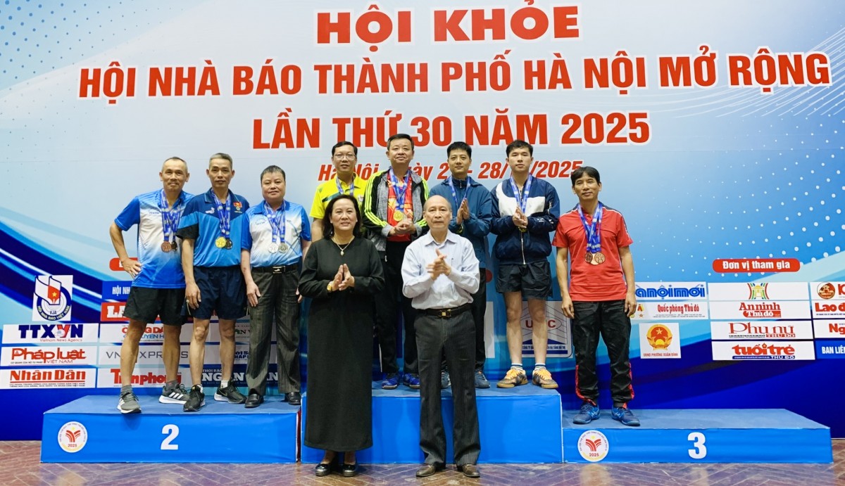 Bế mạc Hội khỏe Hội Nhà báo thành phố Hà Nội mở rộng năm 2025