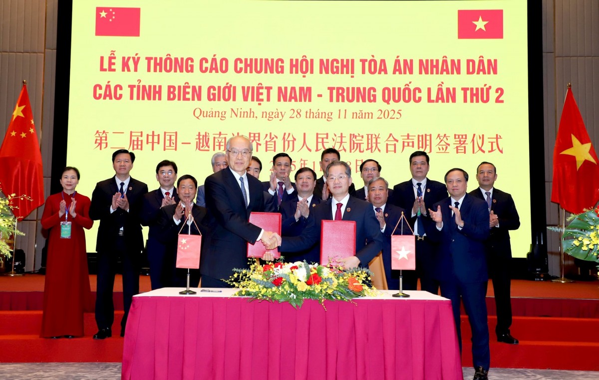 Hội nghị Tòa án Nhân dân các tỉnh biên giới Việt Nam - Trung Quốc: Thắt chặt hợp tác tư pháp, giữ vững an ninh biên giới