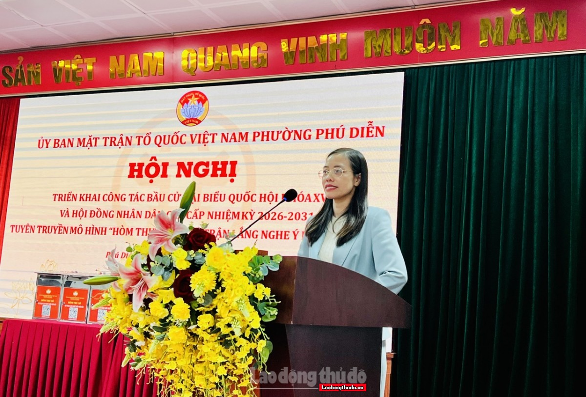Phú Diễn triển khai công tác bầu cử và ra mắt mô hình “Hòm thư số - Mặt trận lắng nghe ý kiến Nhân dân”