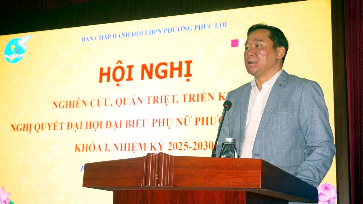Hội Liên hiệp phụ nữ phường Phúc Lợi quán triệt Nghị quyết Đại hội khóa I tới cán bộ, hội viên