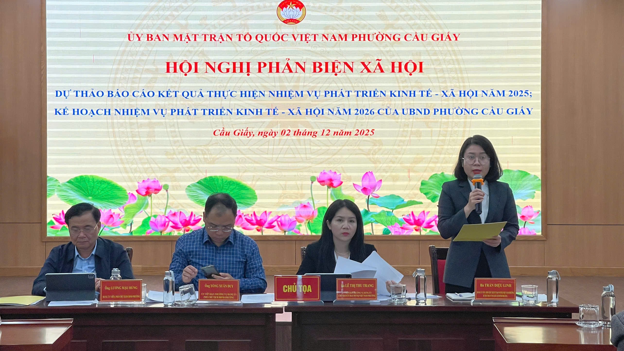 Cầu Giấy: Phát huy vai trò giám sát, phản biện của Mặt trận trong phát triển kinh tế - xã hội Cầu Giấy: Phát huy vai trò giám sát, phản biện của Mặt trận trong phát triển kinh tế - xã hội