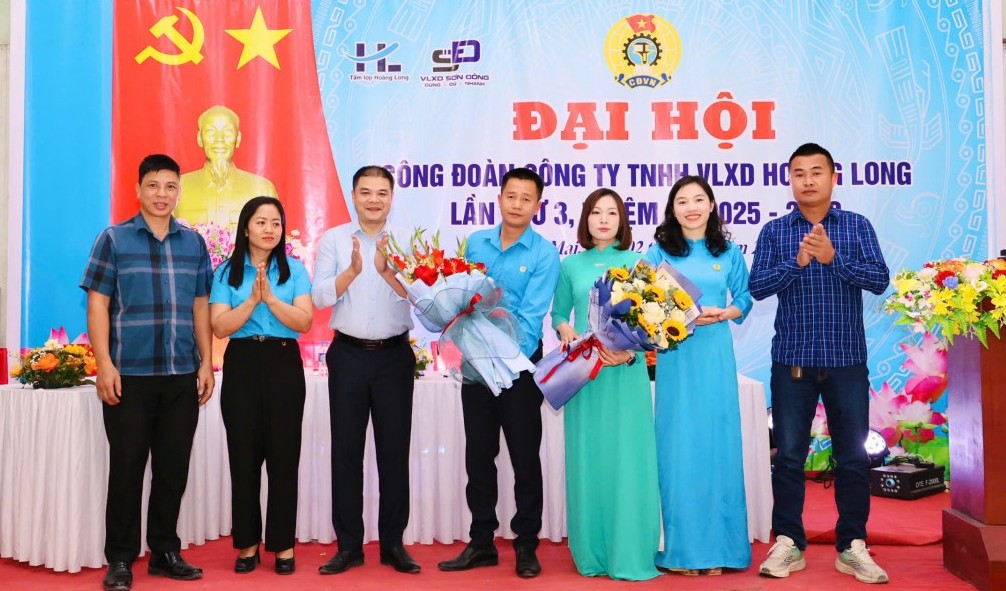 Đại hội Công đoàn Công ty TNHH Vật liệu xây dựng Hoàng Long nhiệm kỳ 2025 - 2030