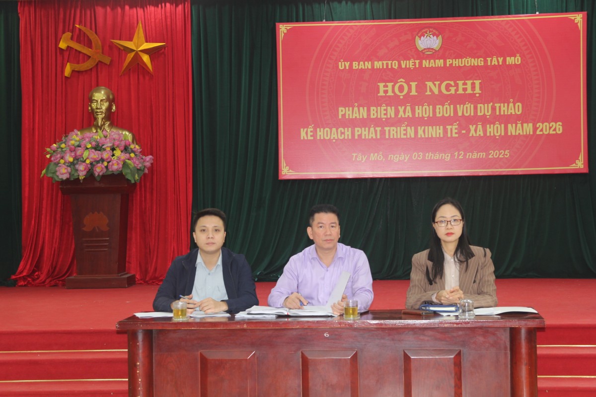 Phát huy sức mạnh giám sát, phản biện của Mặt trận Tổ quốc ở phường Tây Mỗ