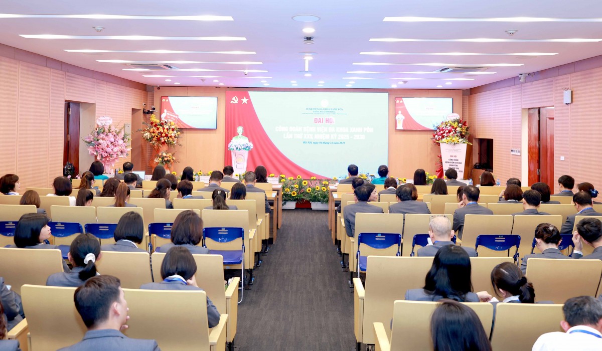 TRỰC TUYẾN: Đại hội Công đoàn Bệnh viện Đa khoa Xanh Pôn lần thứ XXV, nhiệm kỳ 2025 - 2030