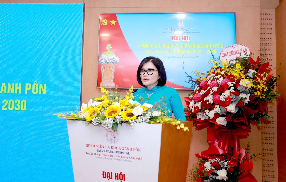 TRỰC TUYẾN: Đại hội Công đoàn Bệnh viện Đa khoa Xanh Pôn lần thứ XXV, nhiệm kỳ 2025 - 2030