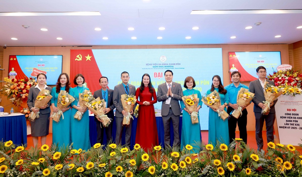 TRỰC TUYẾN: Đại hội Công đoàn Bệnh viện Đa khoa Xanh Pôn lần thứ XXV, nhiệm kỳ 2025 - 2030