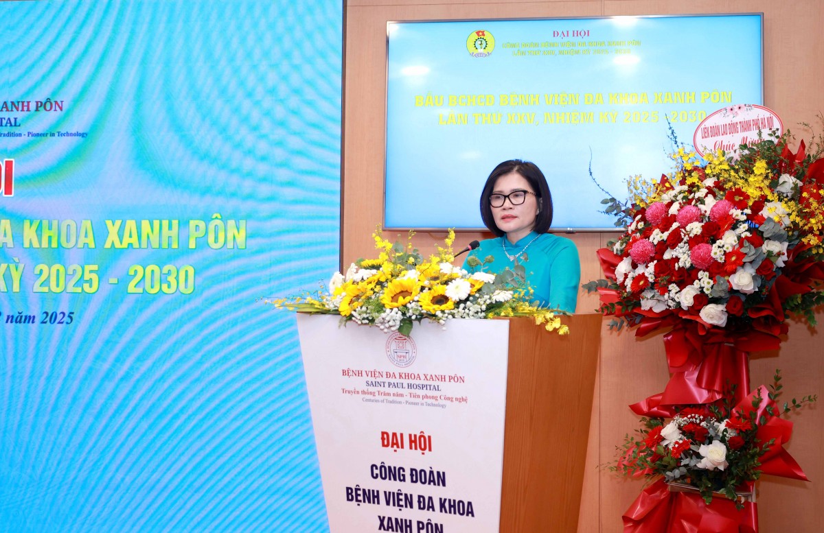 TRỰC TUYẾN: Đại hội Công đoàn Bệnh viện Đa khoa Xanh Pôn lần thứ XXV, nhiệm kỳ 2025 - 2030