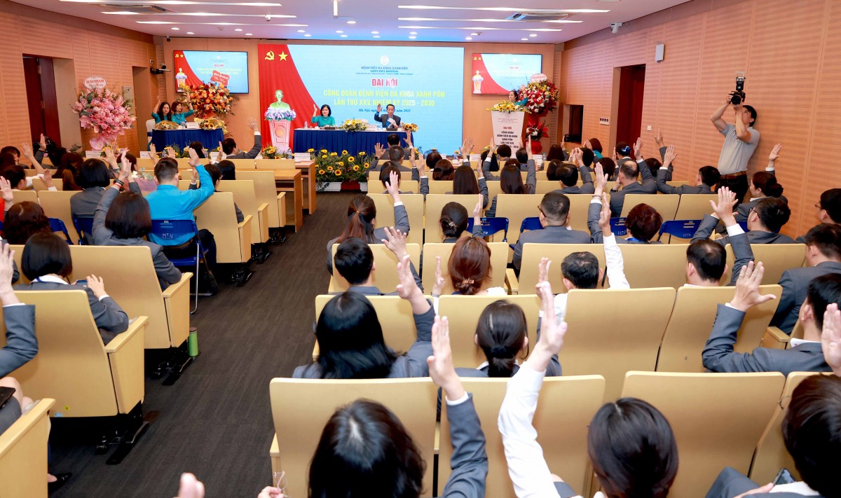 TRỰC TUYẾN: Đại hội Công đoàn Bệnh viện Đa khoa Xanh Pôn lần thứ XXV, nhiệm kỳ 2025 - 2030
