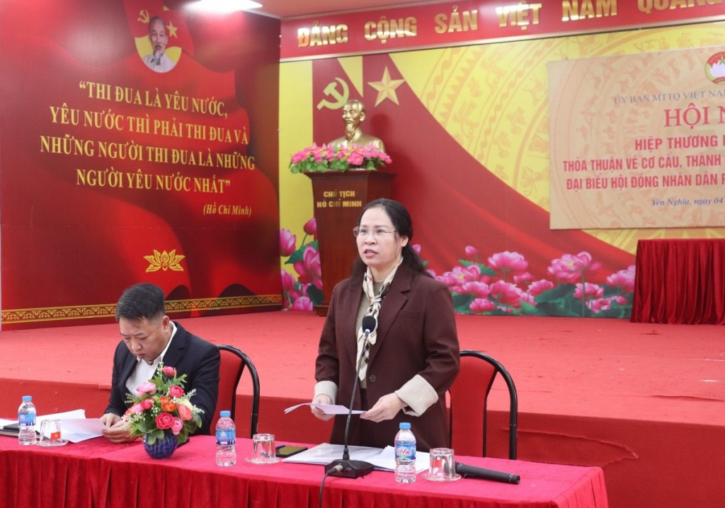 Phường Yên Nghĩa hiệp thương lần thứ nhất, thống nhất cơ cấu và số lượng người ứng cử HĐND nhiệm kỳ 2026 - 2031