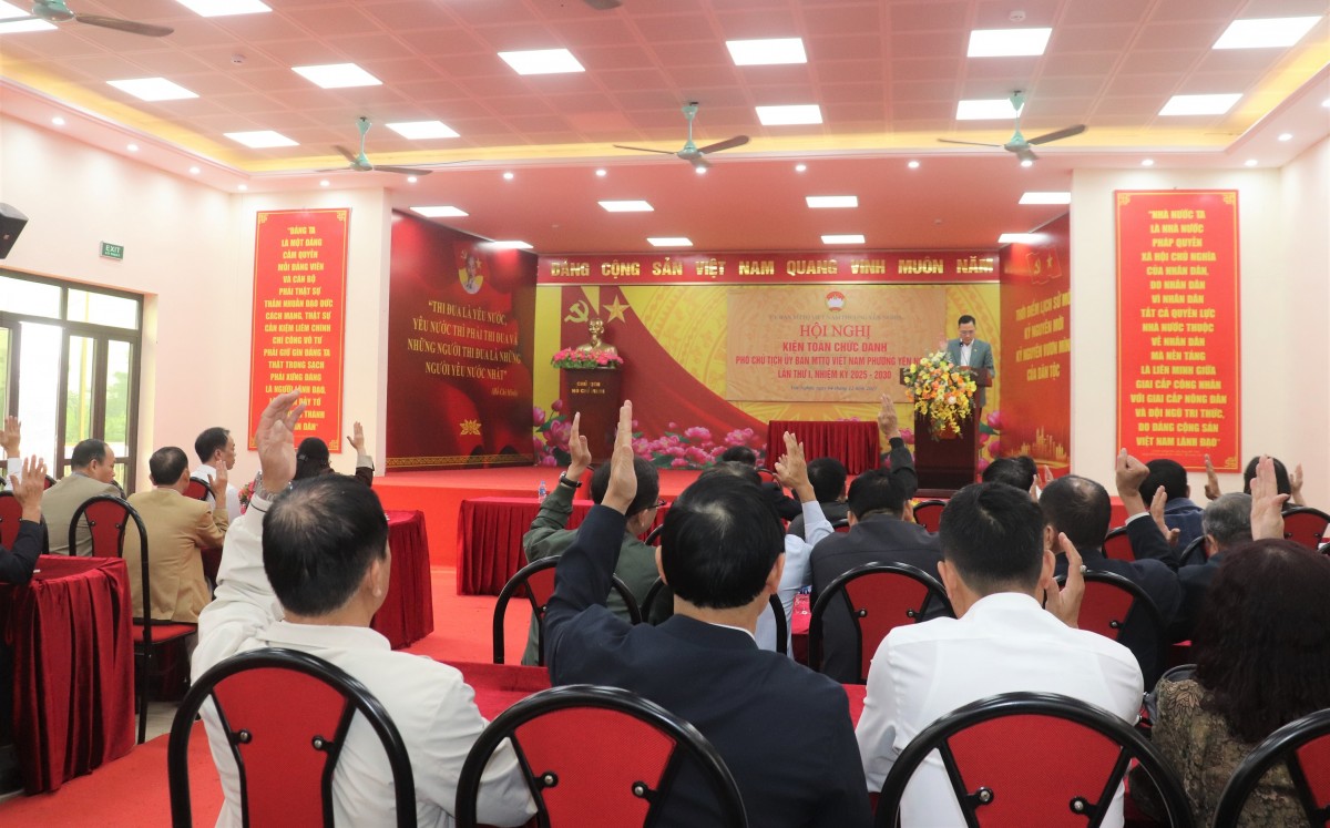 Phường Yên Nghĩa kiện toàn chức danh Phó Chủ tịch Ủy ban MTTQ Việt Nam phường Phường Yên Nghĩa kiện toàn chức danh Phó Chủ tịch Ủy ban MTTQ Việt Nam phường