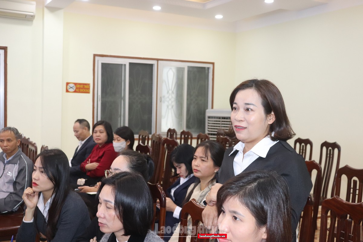 Công đoàn phường Yên Nghĩa tập huấn công tác tài chính cho Chủ tịch, kế toán CĐCS