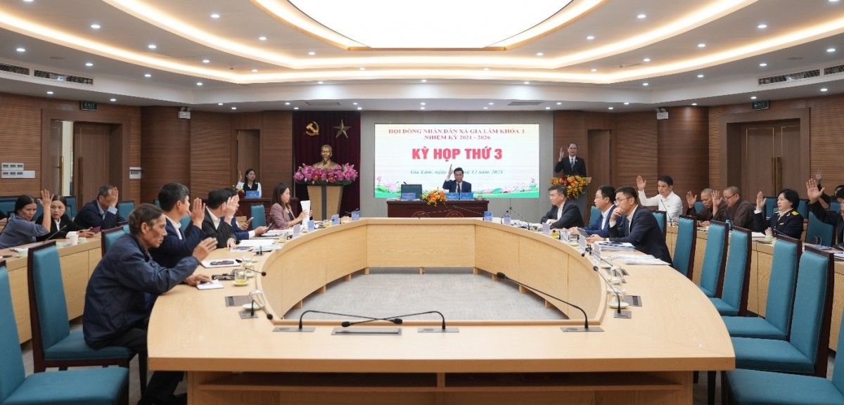 Hội đồng nhân dân xã Gia Lâm thông qua 10 Nghị quyết quan trọng