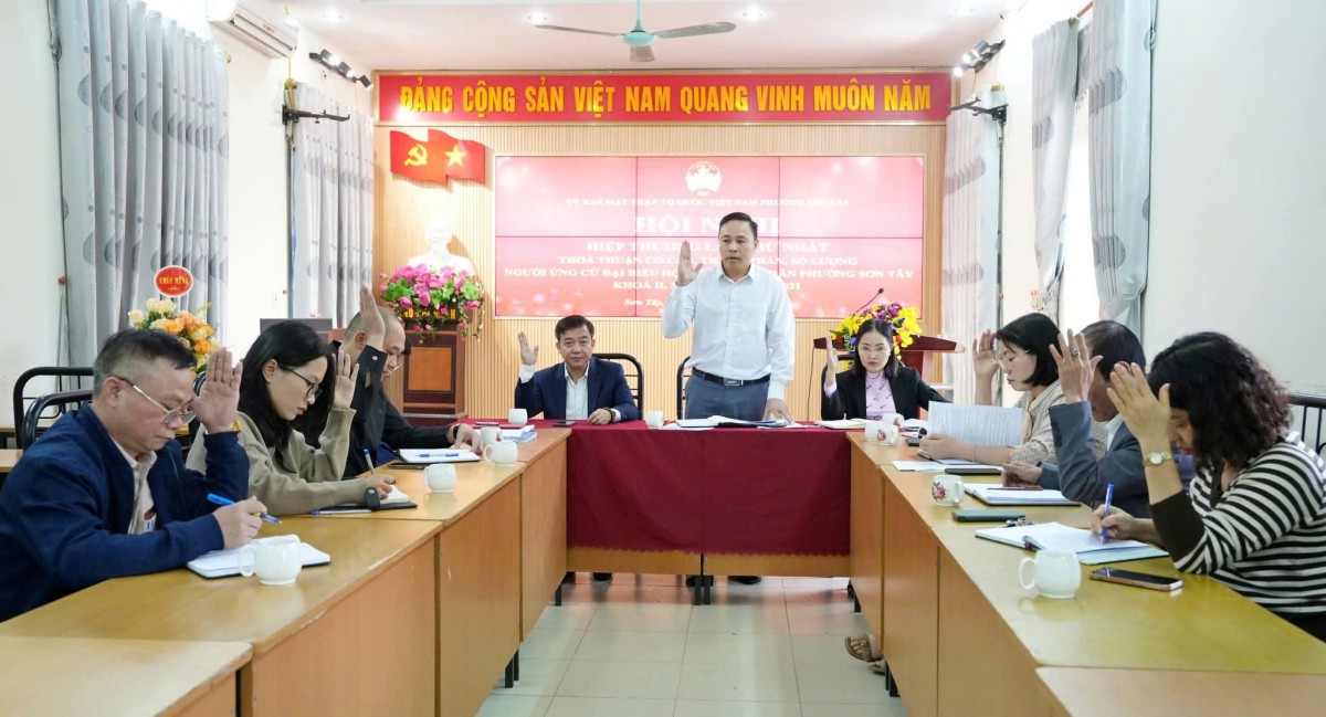 Sơn Tây: Hiệp thương giới thiệu người ứng cử đại biểu Hội đồng nhân dân phường khoá II