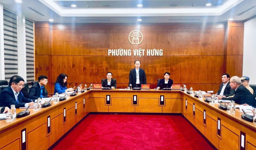 Phường Việt Hưng tổ chức thành công hội nghị hiệp thương thống nhất cơ cấu, nhân sự ứng cử