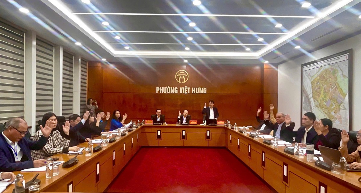 Phường Việt Hưng tổ chức thành công hội nghị hiệp thương thống nhất cơ cấu, nhân sự ứng cử Phường Việt Hưng tổ chức thành công hội nghị hiệp thương thống nhất cơ cấu, nhân sự ứng cử