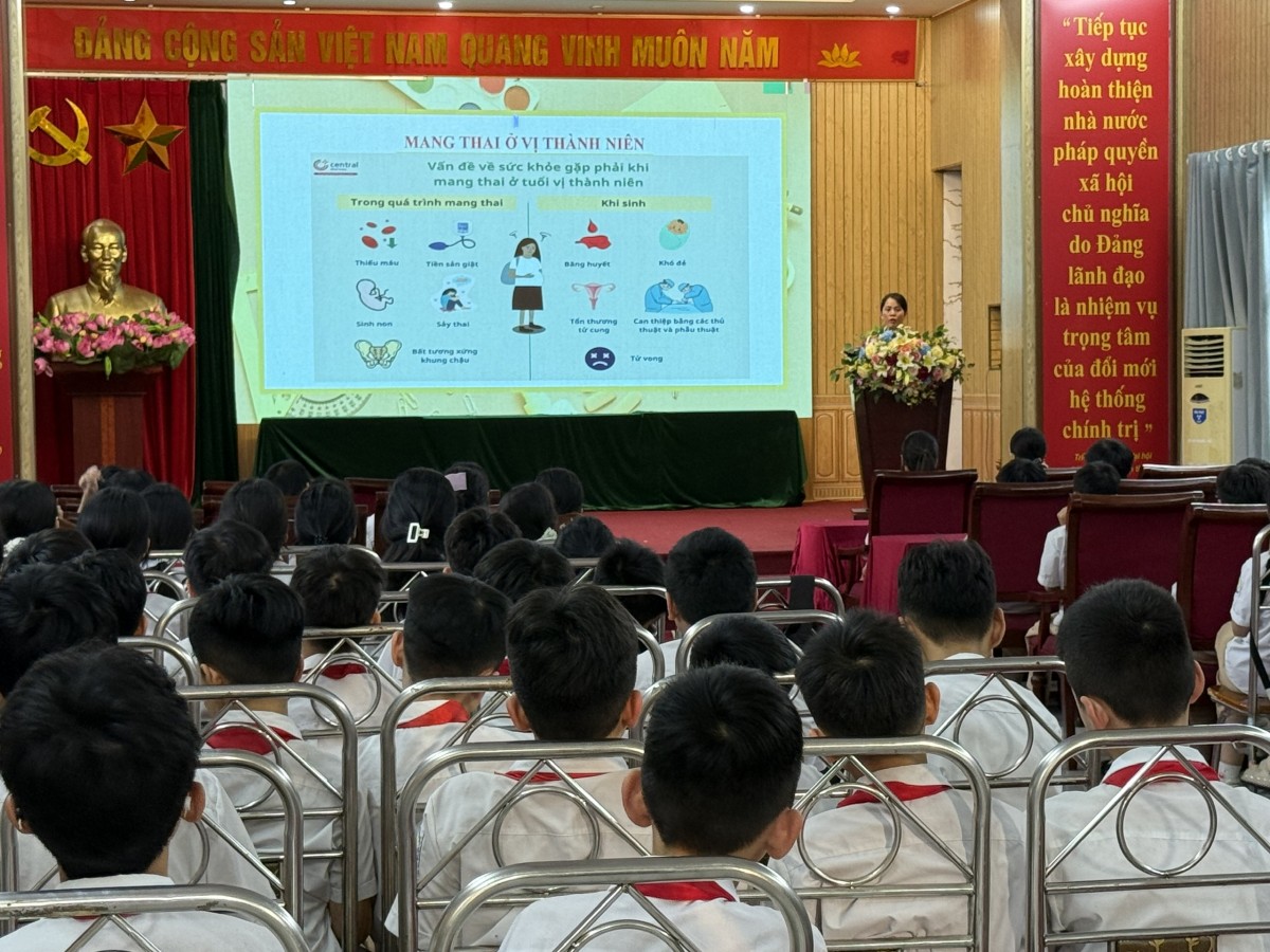 Nâng cao hiểu biết về sức khỏe sinh sản cho thanh, thiếu niên