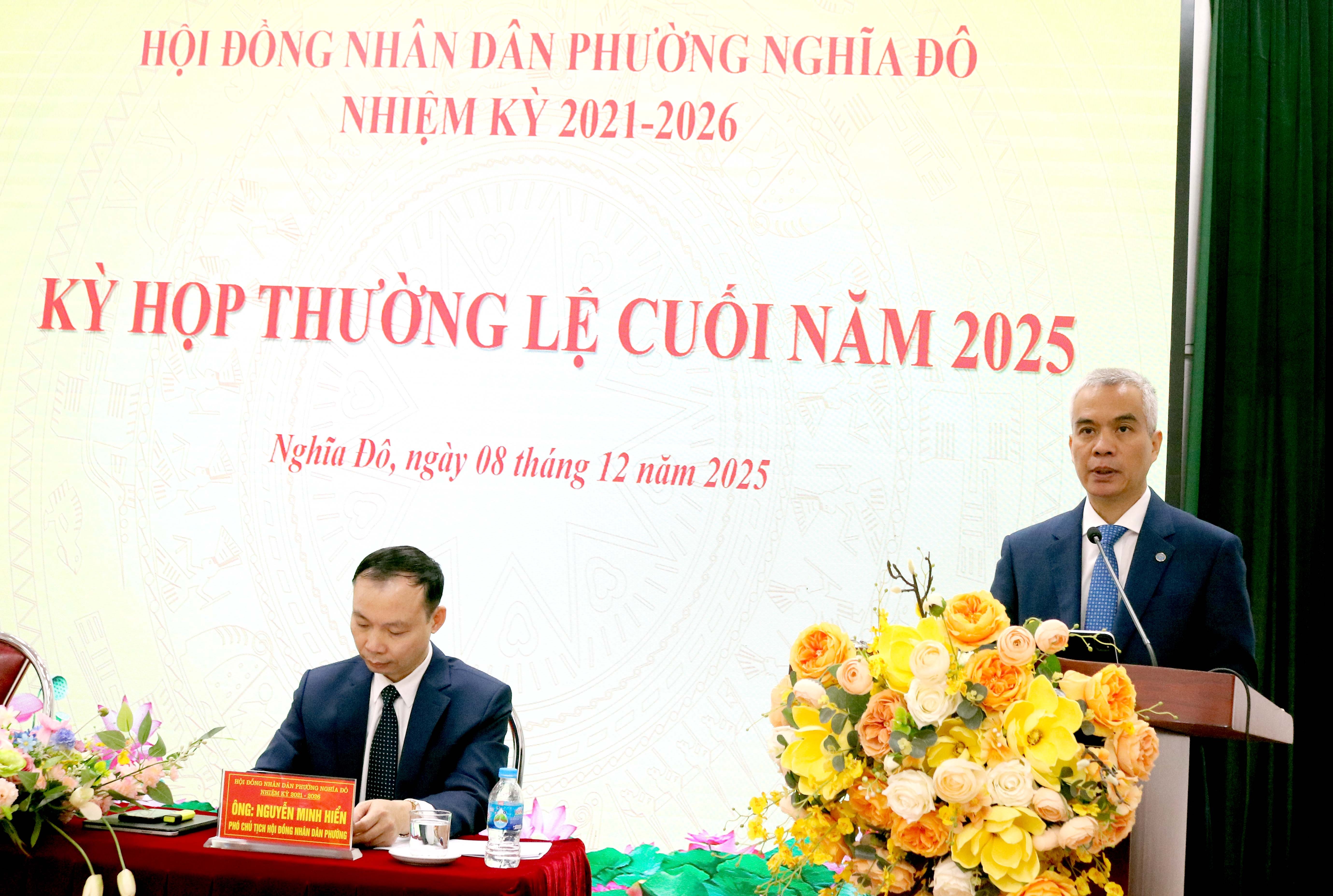 HĐND phường Nghĩa Đô tổ chức Kỳ họp thường lệ cuối năm 2025, xác định nhiệm vụ trọng tâm năm 2026