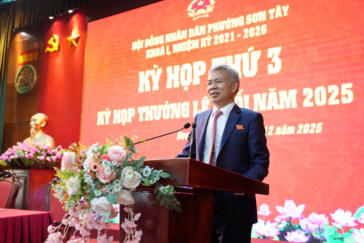 HĐND phường Sơn Tây: Hoàn thành toàn bộ 12 chỉ tiêu kinh tế - xã hội năm 2025