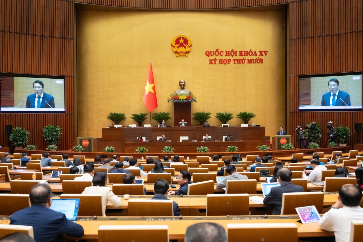 Kỳ họp thứ 10, Quốc hội khóa XV. (Ảnh: QH) Kỳ họp thứ 10, Quốc hội khóa XV. (Ảnh: QH)