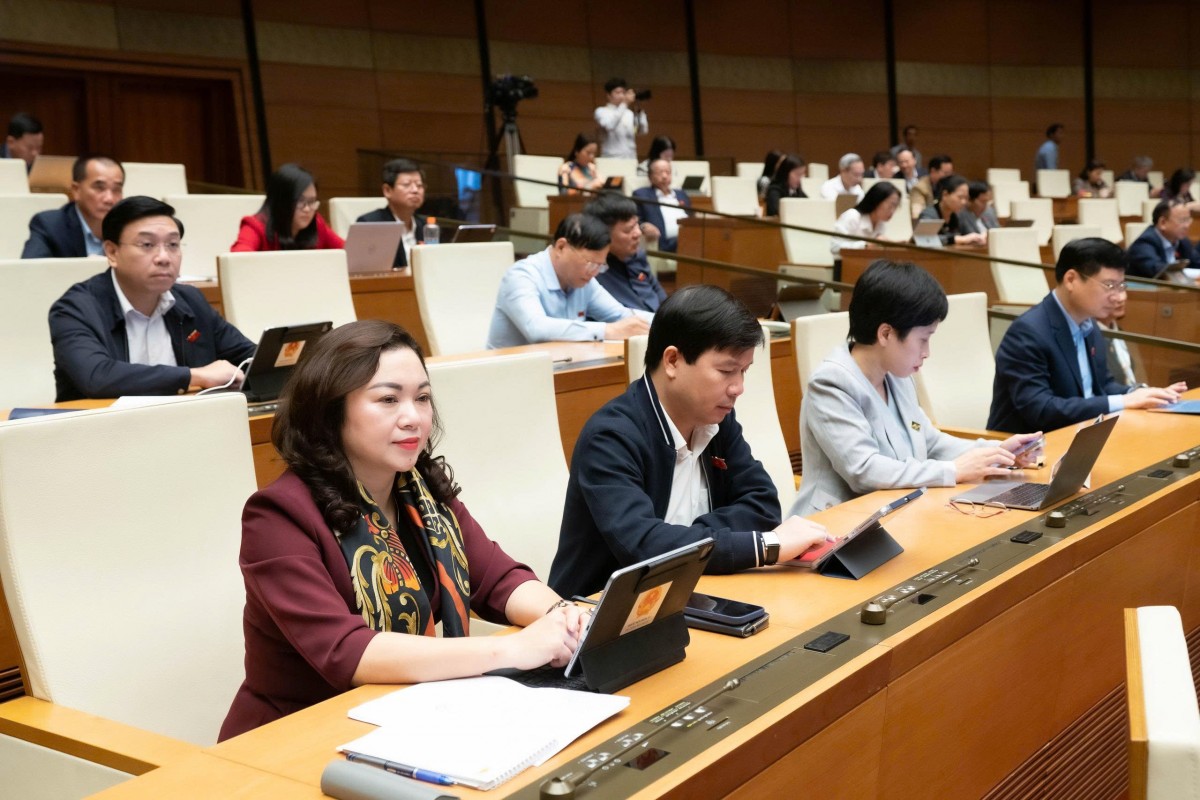 Các đại biểu dự Kỳ họp thứ 10, Quốc hội khóa XV. (Ảnh: QH) Các đại biểu dự Kỳ họp thứ 10, Quốc hội khóa XV. (Ảnh: QH)