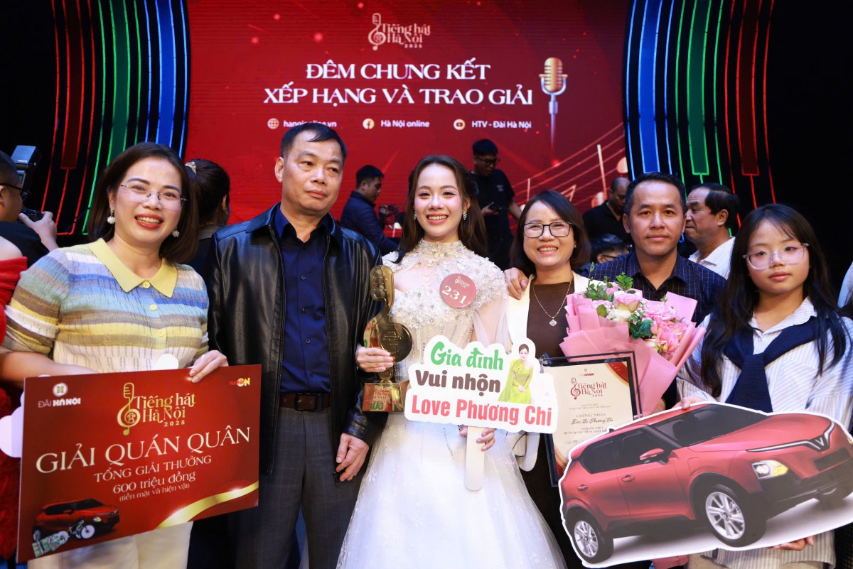 Đào Lê Phương Chi đoạt giải Quán quân Tiếng hát Hà Nội 2025
