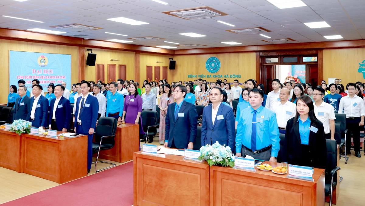 TRỰC TUYẾN: Đại hội Công đoàn Bệnh viện Đa khoa Hà Đông lần thứ XVII, nhiệm kỳ 2025 - 2030
