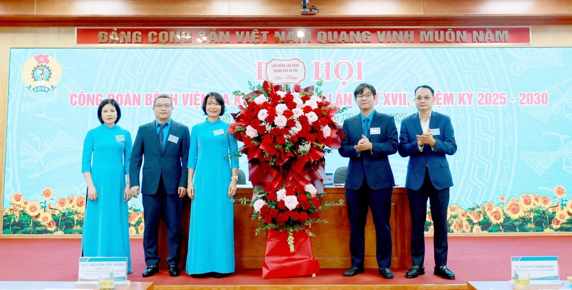 TRỰC TUYẾN: Đại hội Công đoàn Bệnh viện Đa khoa Hà Đông lần thứ XVII, nhiệm kỳ 2025 - 2030