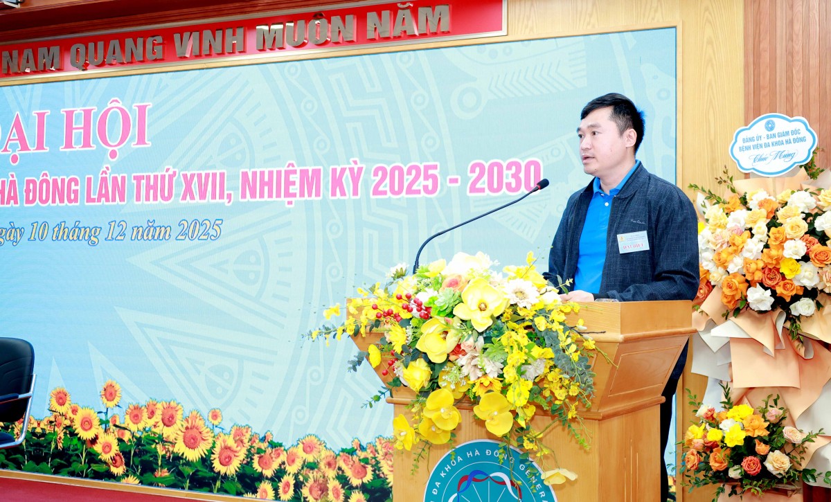 TRỰC TUYẾN: Đại hội Công đoàn Bệnh viện Đa khoa Hà Đông lần thứ XVII, nhiệm kỳ 2025 - 2030