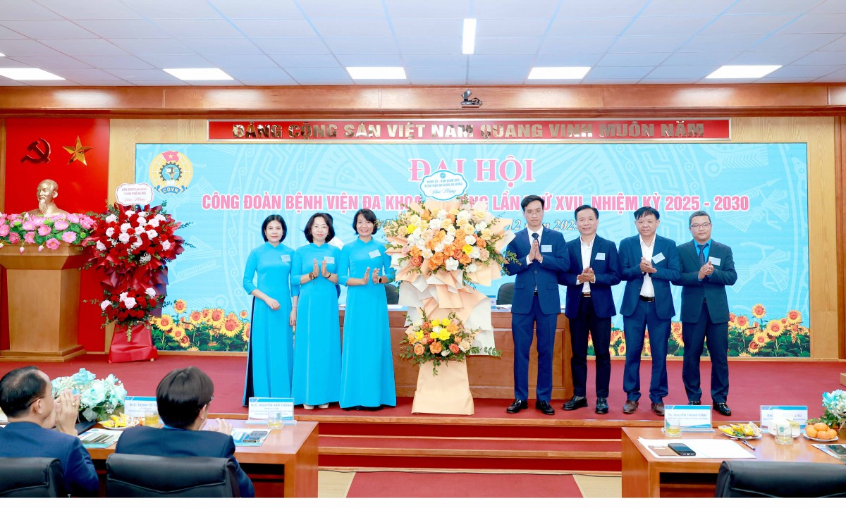 TRỰC TUYẾN: Đại hội Công đoàn Bệnh viện Đa khoa Hà Đông lần thứ XVII, nhiệm kỳ 2025 - 2030