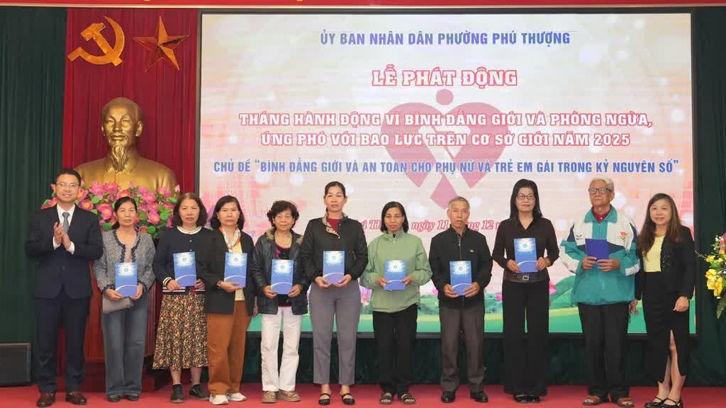 Phường Phú Thượng phát động Tháng hành động vì bình đẳng giới
