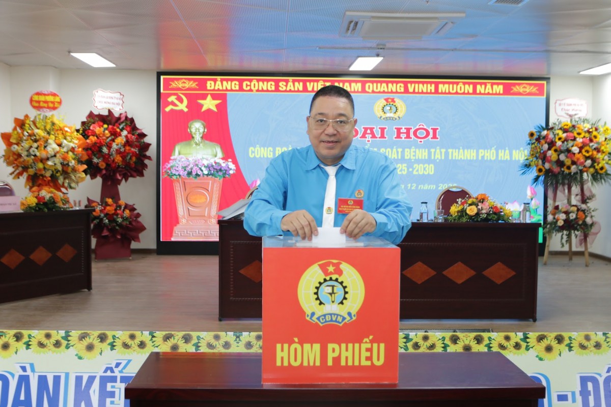 Đại hội Công đoàn Trung tâm Kiểm soát bệnh tật thành phố Hà Nội, nhiệm kỳ 2025 - 2030 Đại hội Công đoàn Trung tâm Kiểm soát bệnh tật thành phố Hà Nội, nhiệm kỳ 2025 - 2030