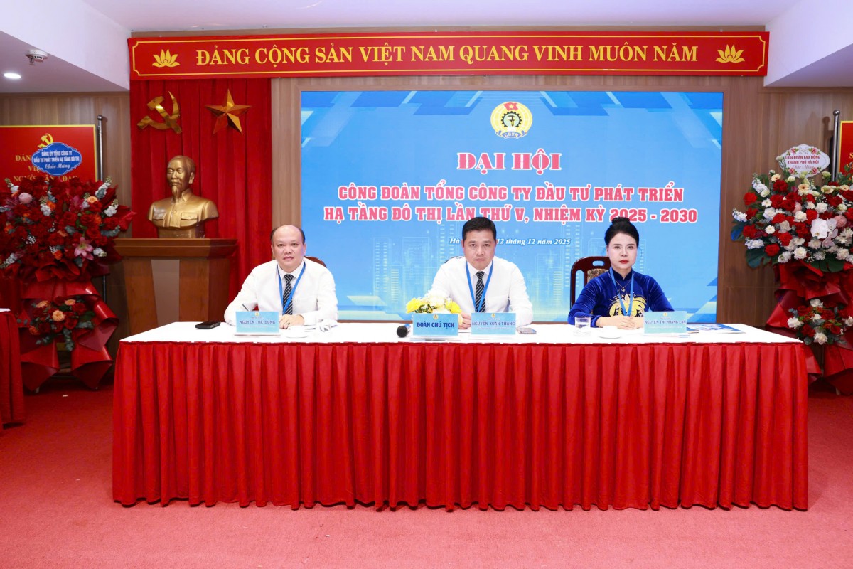 Đại hội V Công đoàn Tổng Công ty Đầu tư phát triển hạ tầng đô thị: Đoàn kết, đổi mới, hướng về cơ sở