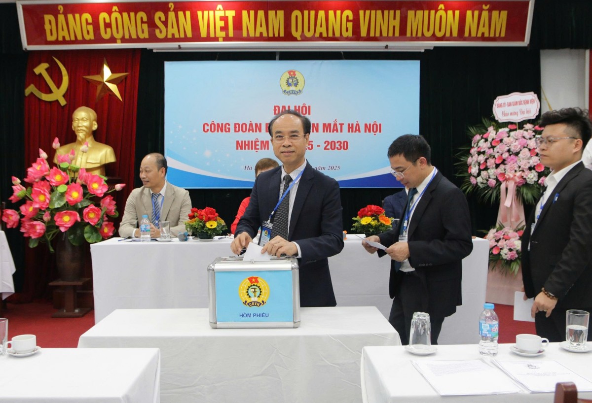 Tổ chức thành công Đại hội Công đoàn Bệnh viện Mắt Hà Nội, nhiệm kỳ 2025 - 2030