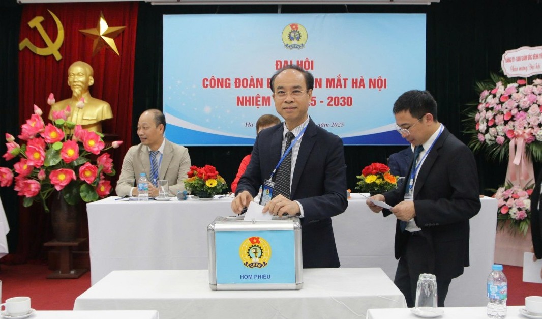 Tổ chức thành công Đại hội Công đoàn Bệnh viện Mắt Hà Nội, nhiệm kỳ 2025 - 2030