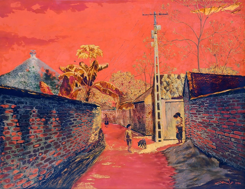 Triển lãm nghệ thuật sơn mài chào mừng Đại hội Đảng toàn quốc lần thứ XIV