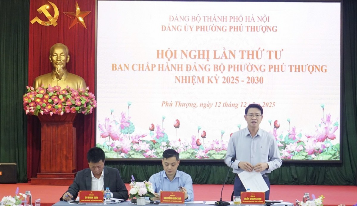 Phú Thượng: Kiện toàn nhiệm vụ năm 2026, hướng tới bầu cử Quốc hội và HĐND các cấp Phú Thượng: Kiện toàn nhiệm vụ năm 2026, hướng tới bầu cử Quốc hội và HĐND các cấp