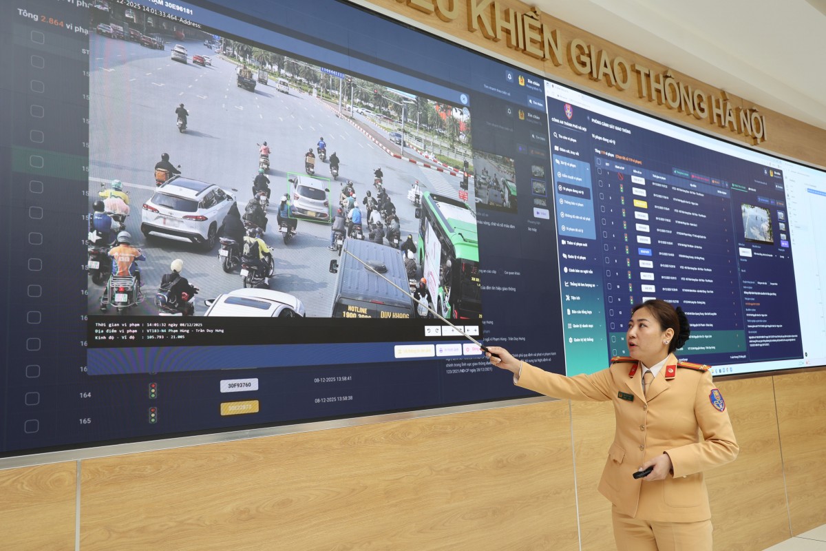 Công an Hà Nội chính thức vận hành hệ thống camera AI rút ngắn 31% thời gian di chuyển Công an Hà Nội chính thức vận hành hệ thống camera AI