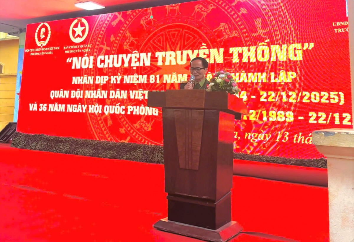 Bồi đắp niềm tự hào truyền thống Quân đội nhân dân Việt Nam cho thế hệ trẻ Yên Nghĩa Bồi đắp niềm tự hào truyền thống Quân đội nhân dân Việt Nam cho thế hệ trẻ phường Yên Nghĩa