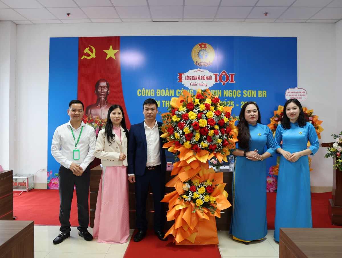 Đại hội Công đoàn Công ty TNHH Ngọc Sơn BR lần thứ VI, nhiệm kỳ 2025 - 2030 Đại hội Công đoàn Công ty TNHH Ngọc Sơn BR lần thứ VI, nhiệm kỳ 2025 - 2030