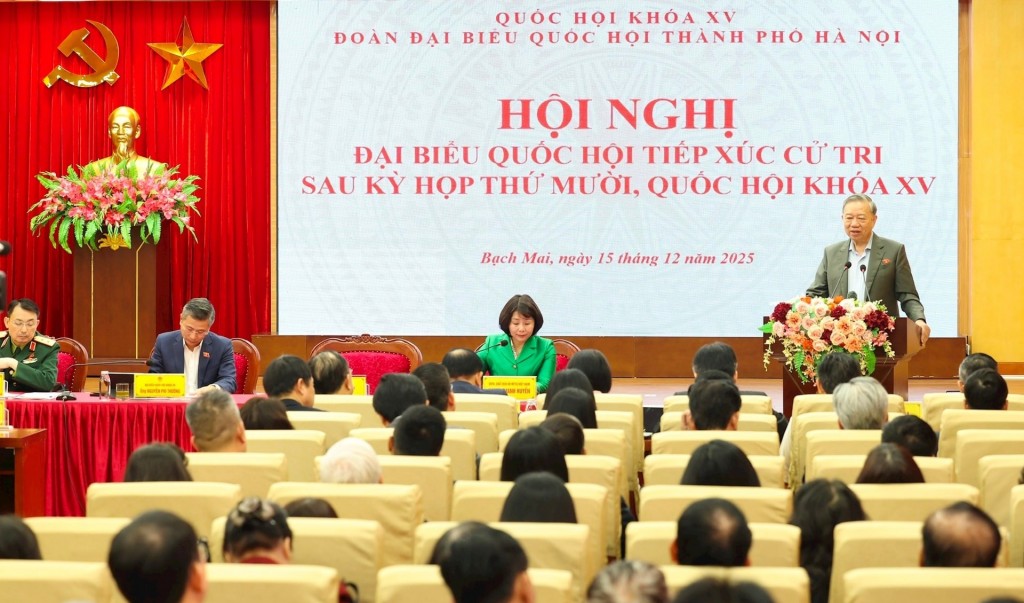 Tổng Bí thư Tô Lâm tiếp xúc cử tri thành phố Hà Nội