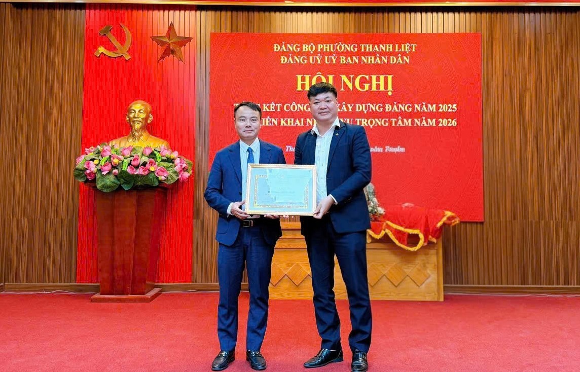Phường Thanh Liệt: Khen thưởng công tác xây dựng Đảng năm 2025 Phường Thanh Liệt: Khen thưởng công tác xây dựng Đảng năm 2025