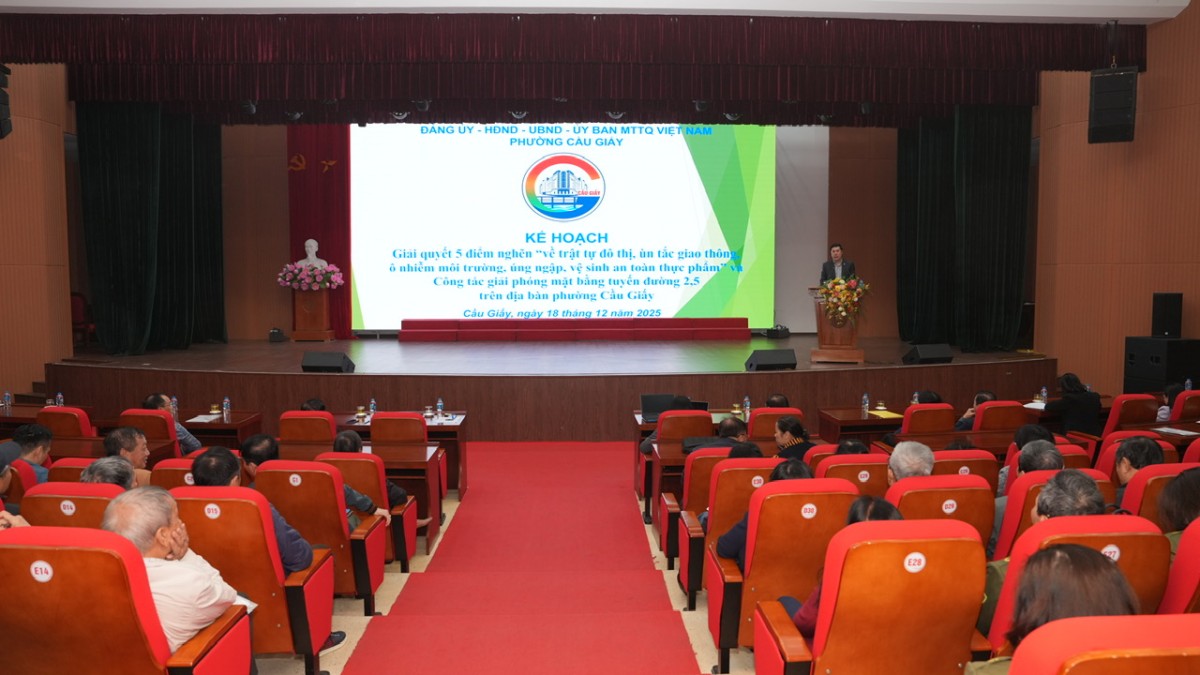 Cầu Giấy: Triển khai công tác giải phóng mặt bằng tuyến đường Vành đai 2,5 Cầu Giấy: Triển khai công tác giải phóng mặt bằng tuyến đường Vành đai 2,5