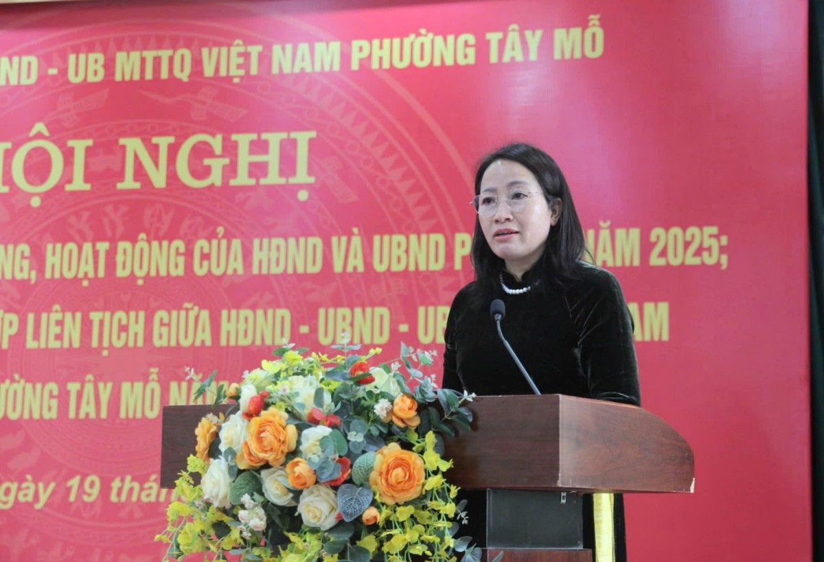 Phường Tây Mỗ: Tổng kết công tác năm 2025, ký kết chương trình phối hợp liên tịch 2026