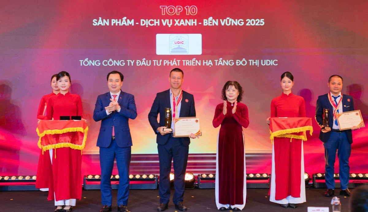 Khẳng định vị thế thương hiệu UDIC với TOP 10 Sản phẩm - Dịch vụ xanh - Bền vững 2025