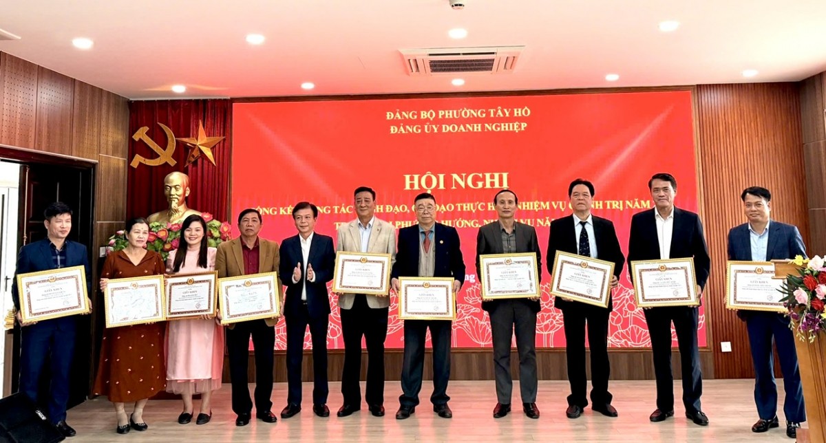 Đảng ủy Doanh nghiệp phường Tây Hồ: Tổng kết năm 2025, định hướng nhiệm vụ năm 2026 Đảng ủy Doanh nghiệp phường Tây Hồ: Tổng kết năm 2025, định hướng nhiệm vụ năm 2026