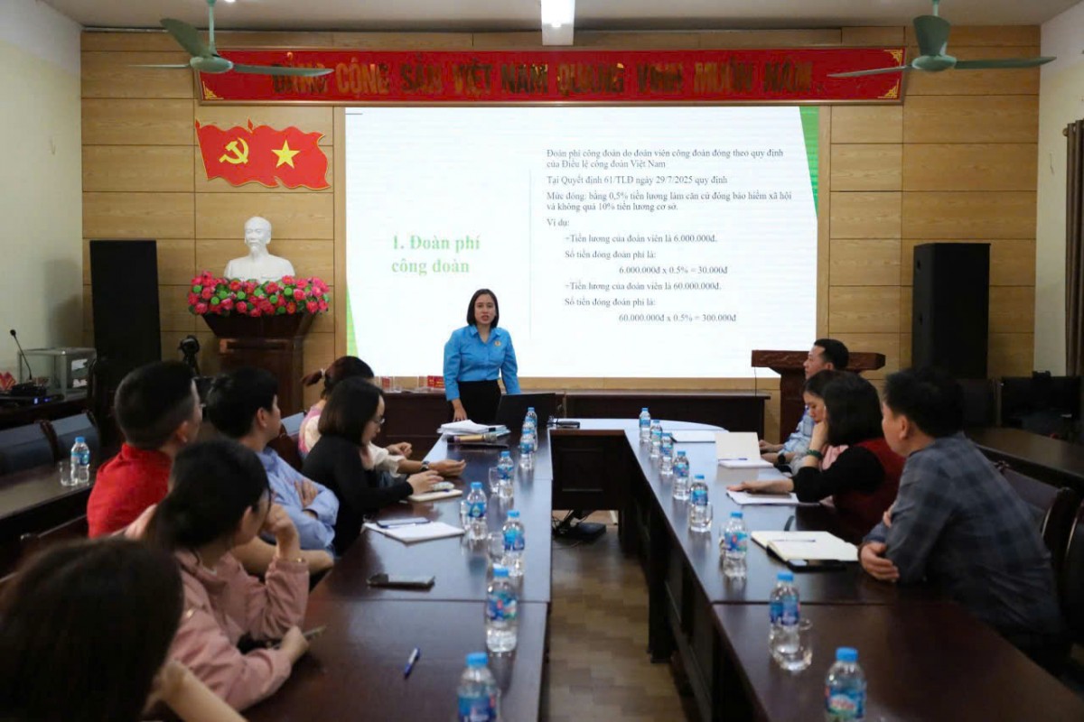 Kiều Phú: Tập huấn công tác tài chính công đoàn năm 2025